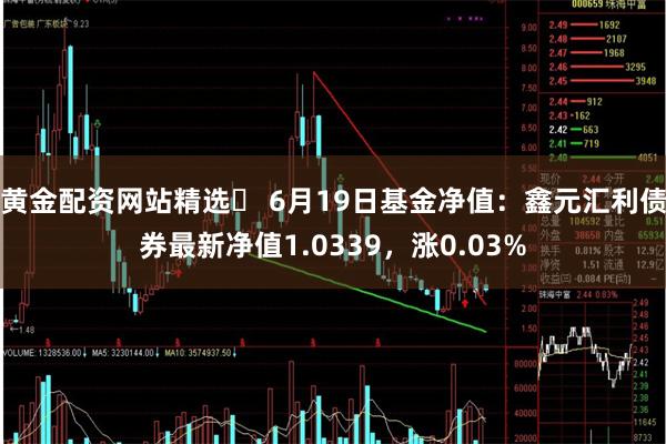 黄金配资网站精选	 6月19日基金净值：鑫元汇利债券最新净值1.0339，涨0.03%